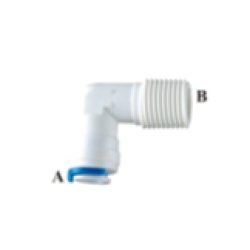 Cot conector plastic 1/4" x 1/8" ND-13A