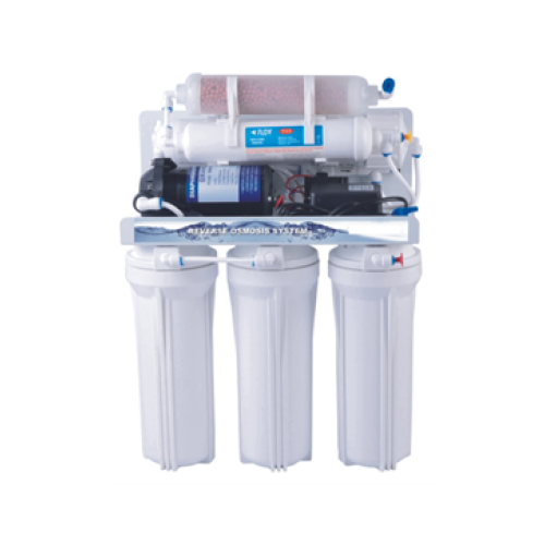 Stație de filtrare cu osmoză inversă, 6 trepte, cu pompă, cu mineralizare ND-RO50-M6