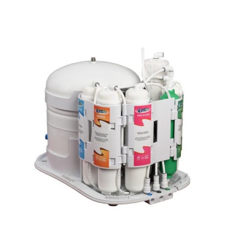 Stație de filtrare cu osmoză inversă, 6 trepte, fara pompă, cu mineralizare, COMPACT ND-RO75-CB